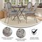 Flash Furniture Marseille Thonet French Bistro Stacking Chair, Black/White Textilene/Bamboo Print Alum Frame, 4PK 4-SDA-AD642002S-TXT-BLKWH-LTNAT-GG - alternate 9